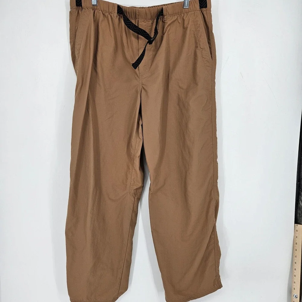 Mountain Hardwear Stryder Pants Mens XXL Tan Hiking Outdoors Nylon Belted